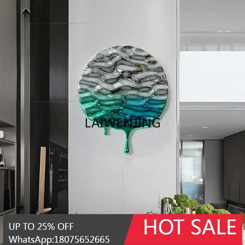 

SGF living room wall decoration pendant model room entrance wall decoration water pattern wave wall decoration