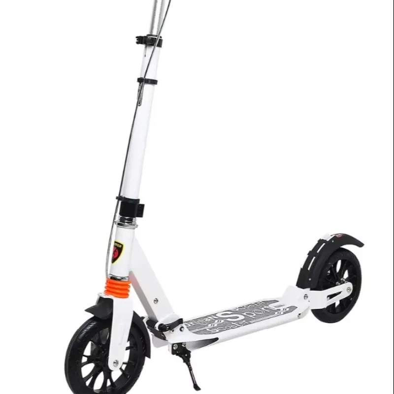 

STLF High Quality 2 Wheel Durable Double Suspension Outdoor Quick Step Pedal Foldable Kick Scooter for Adult