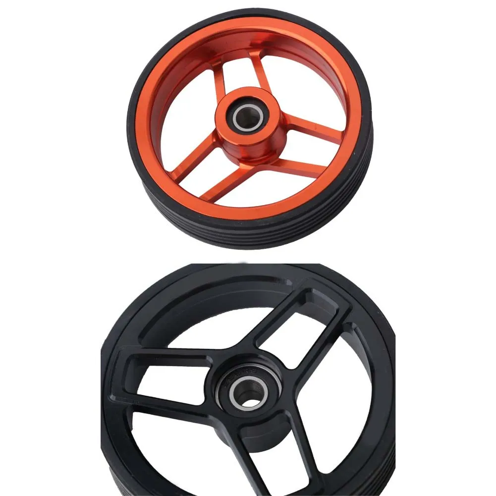 

1 Set Easy Wheels For Brompton Aluminum Alloy Double-pallet 68mm Wide-body Easy Wheels Pushcart Sturdy Bicycle Replacement Tool