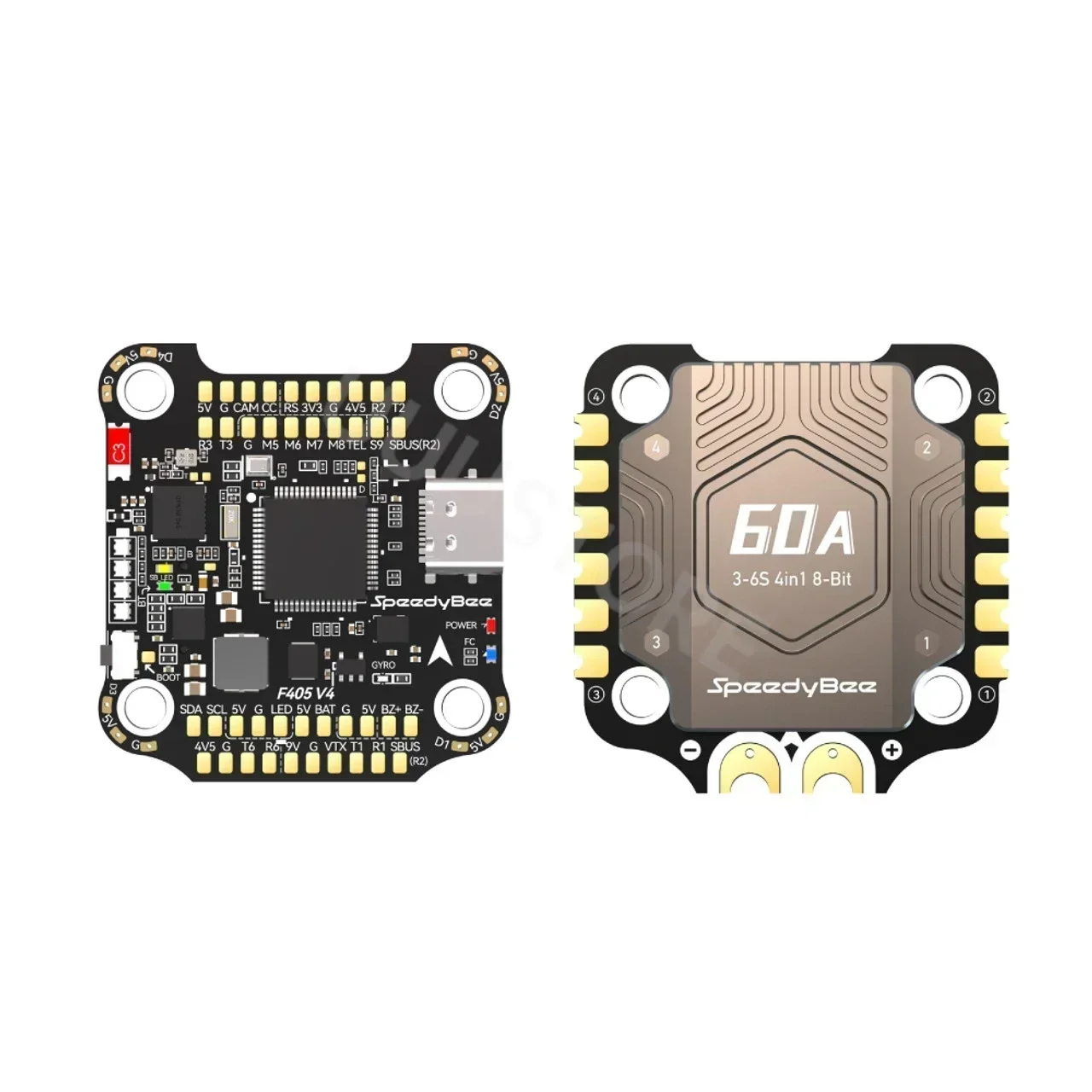 SpeedyBee 4 in 1 F405 V4 BLS 60A 30x30 FC&ESC Stack Bluetooth Configuration Professional High Performance GPS RC Quadcopter