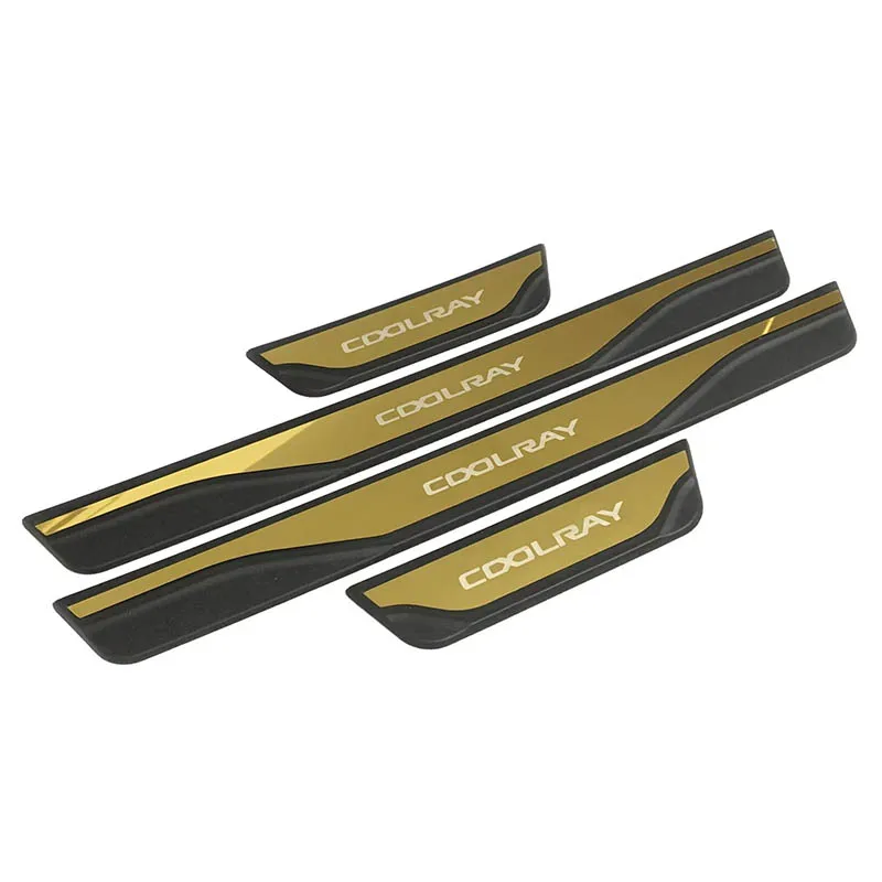 Car Styling Accessories For GEELY COOLRAY 2022-2024 Door Sill Scuff Plate Trim abs Stainless Steel Welcome Pedal Guard