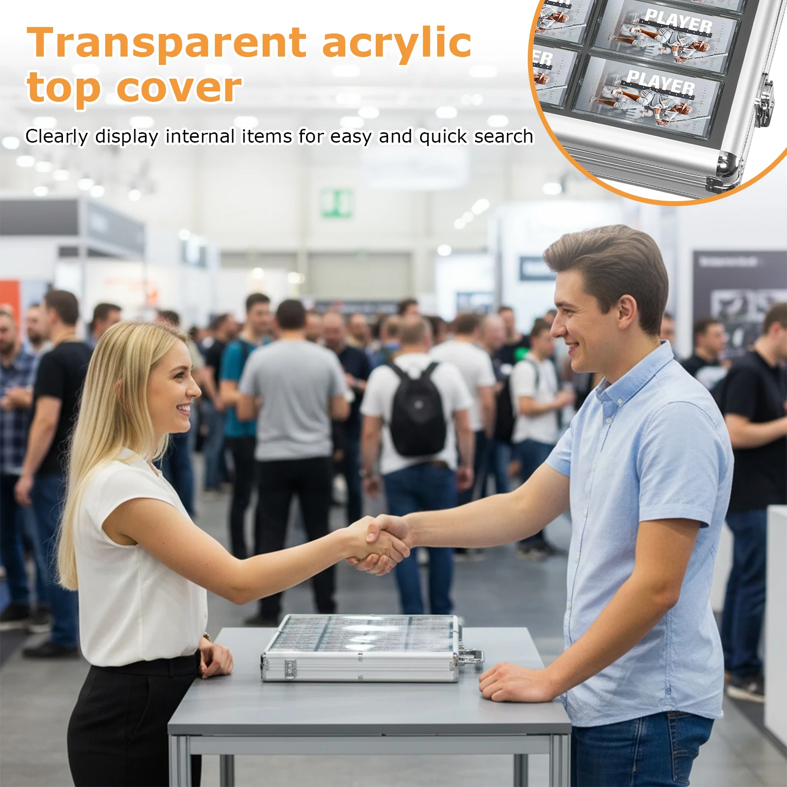 

Витрина для карточек 24x20/33x22 дюйма, большой алюминиевый кейс для коллекционных карт с замком и ручкой, для TCG, ювелирных изделий, поделок и коллекционных предметов