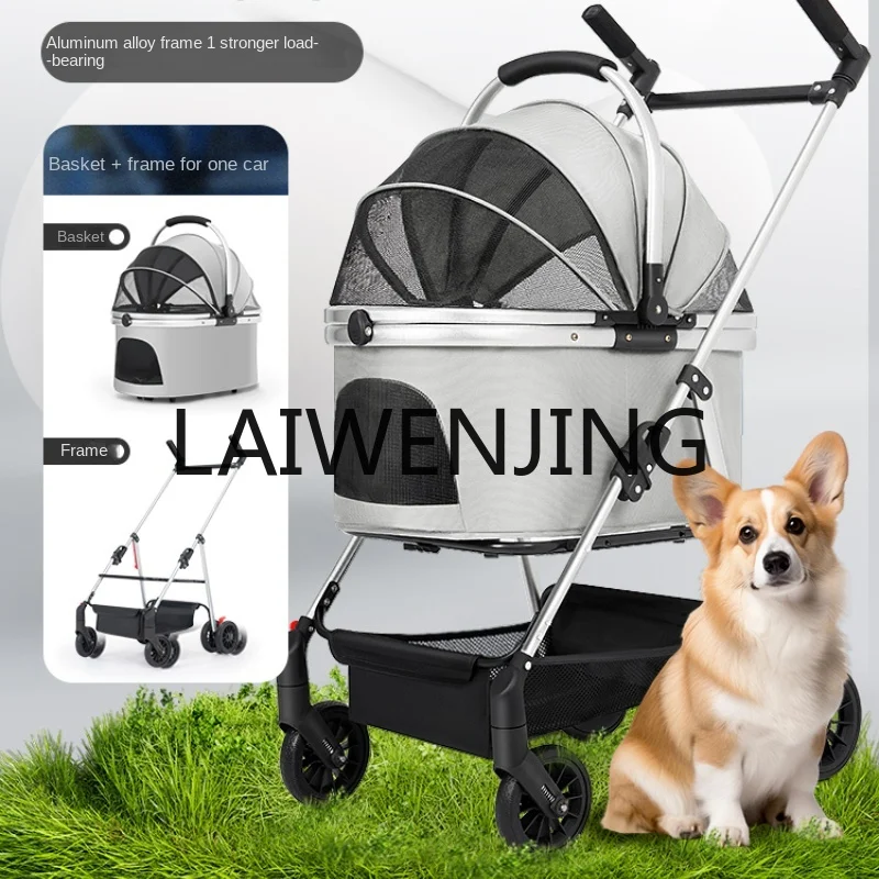 

Pet Stroller Cat Teddy Outing Small Pet Dog Car Lightweight Folding Outdoor