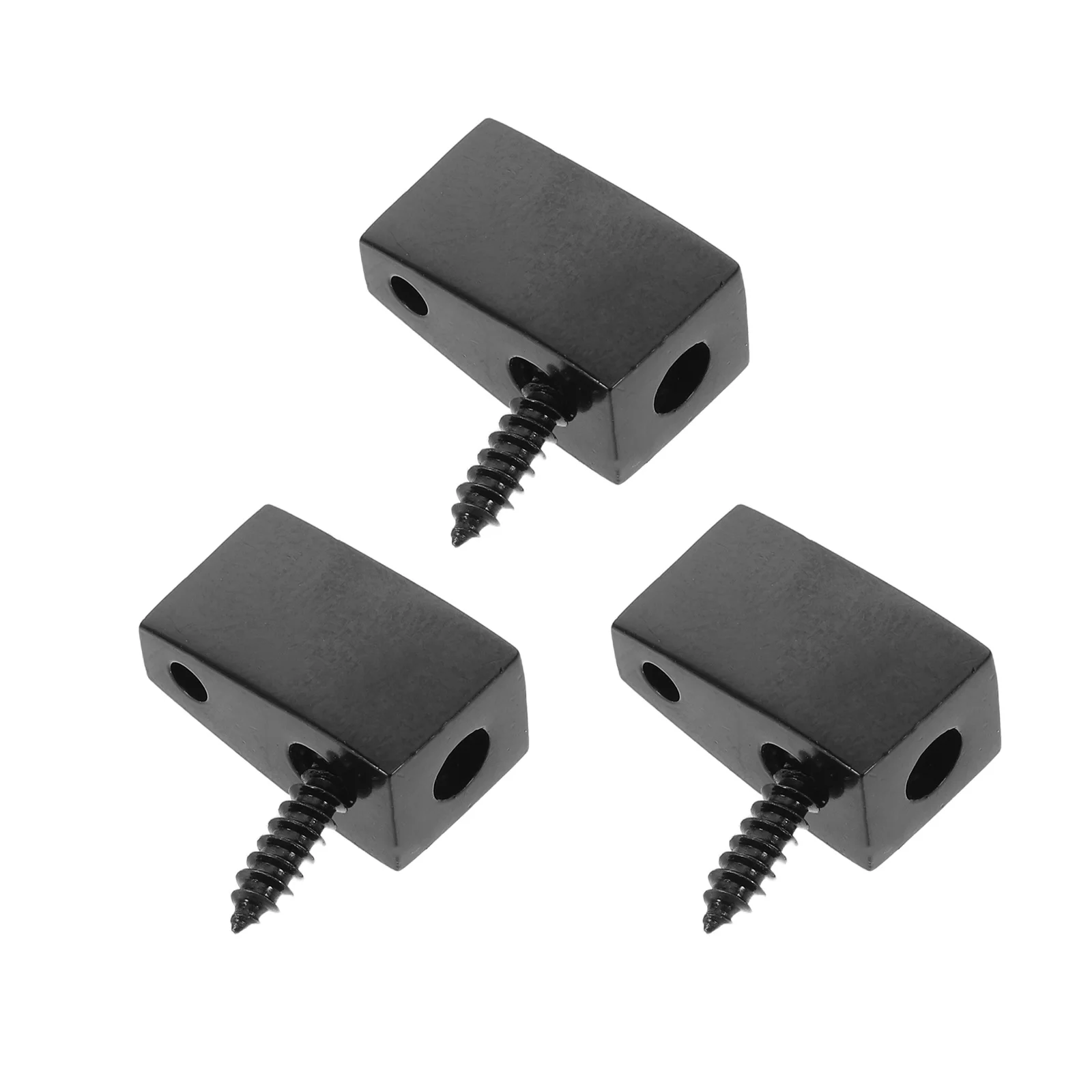 3Pcs Headless Guitar Locking Nut Electric Bass String Lock Metal Split Design Guitar Accessories Repair Replacement