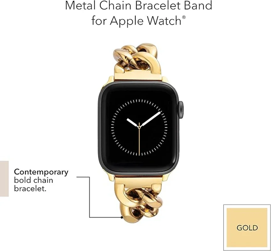 سوار سلسلة حلقة ل سوار ساعة يد آبل النساء سلسلة الترا 11/10/9/8/7/6/5/4/3/2 38 مللي متر 40 مللي متر 41 مللي متر 42 مللي متر 44 مللي متر 45 مللي متر 46 مللي متر حزام #5