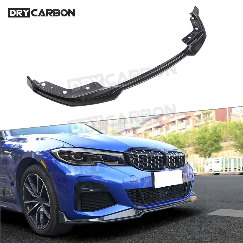 

M Style Front Bumper Guard Gloss Black Front Lip Spoiler Splitters Aprons For BMW 3 Series G20 2019 2020 Head Bumper Protector
