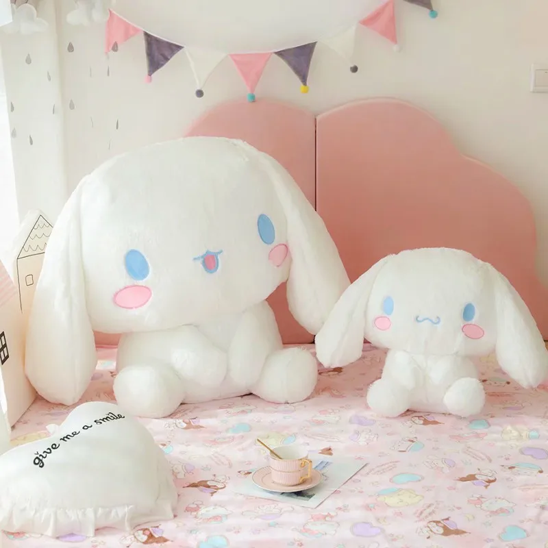 Sanrioed Cartoon Cute Cinnamoroll Big Eared Dog Plush Toys Anime Figure Japanese Pillow Kawaii Doll Festival Christmas Gift Cute