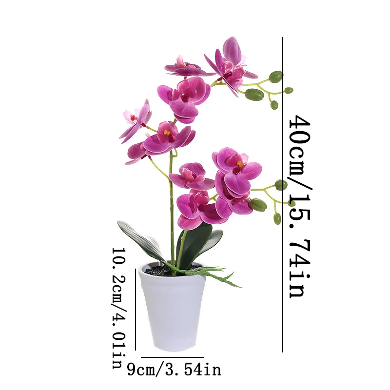 الإبداعية 11 رؤساء فالاينوبسيس بونساي محاكاة زهرة وهمية اناء للزهور حديقة طاولة طعام الديكور الداخلي والخارجي