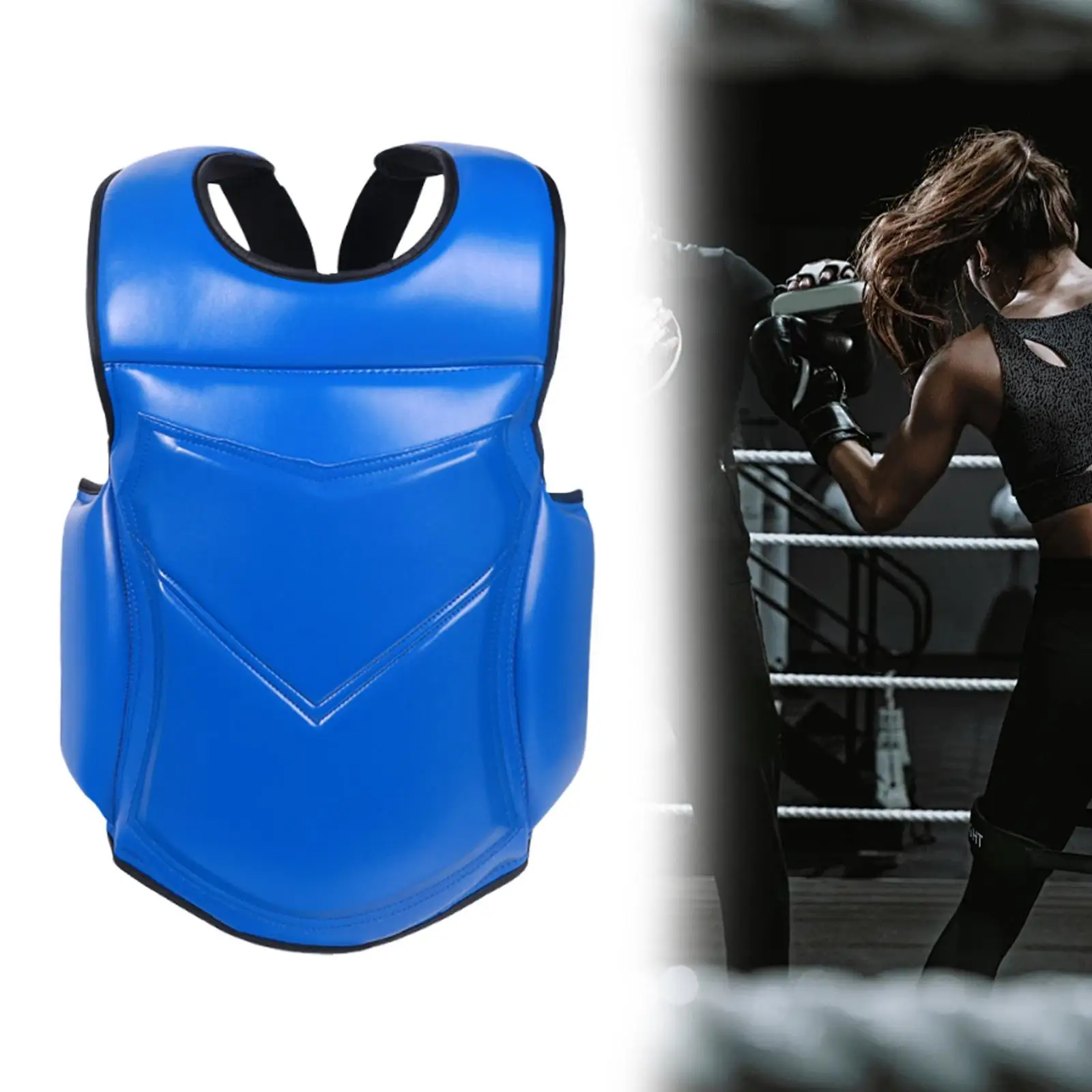 

Karate Chest Guard Soft Boxing Body Protector for Training MMA Home Gym