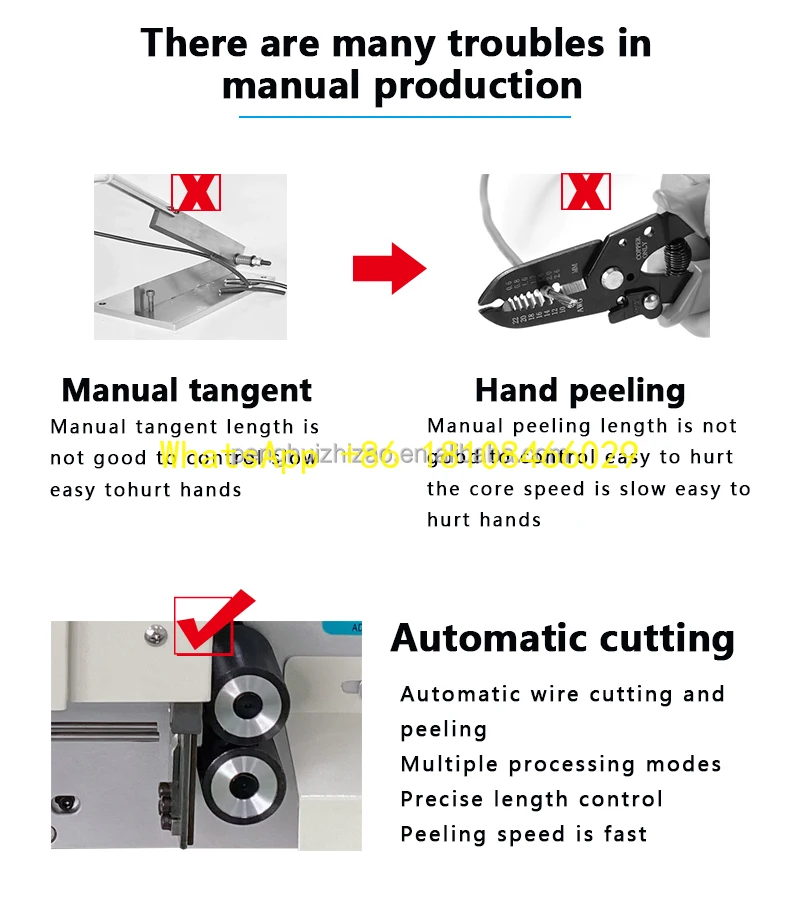 

utting Stripping Machine 8mm Wire Stripping Machine Long Stripping Length Automatic Cable C