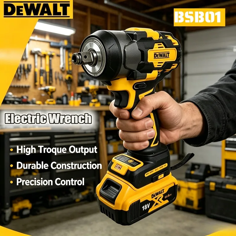 dewalt-500n·m-high-torque-brushless-electric-screwdriver-cordless-impact-drill-professional-power-tool-for-home-construction-20v