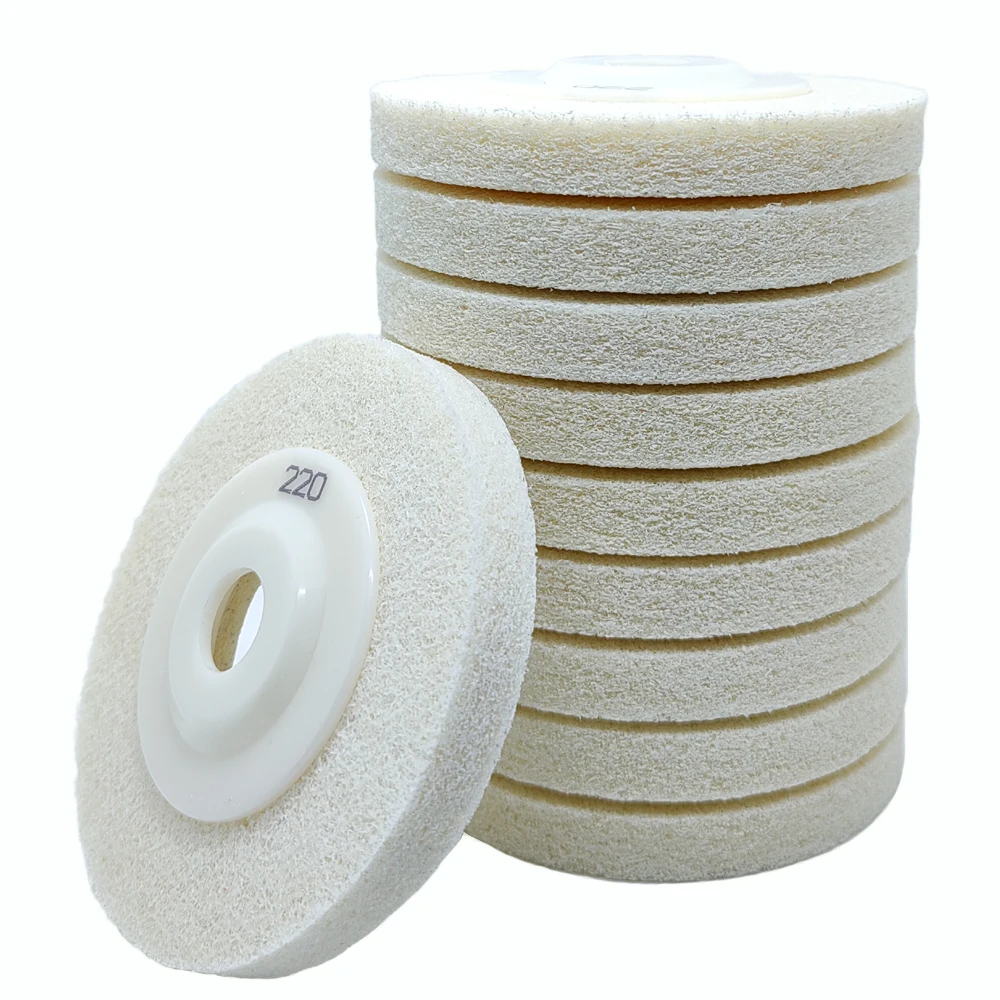 4 Inch 100mm Sponge Fiber Polishing Pad Grit 60-3000  For Stone Renovation Of Marble Granite Quartz Stone