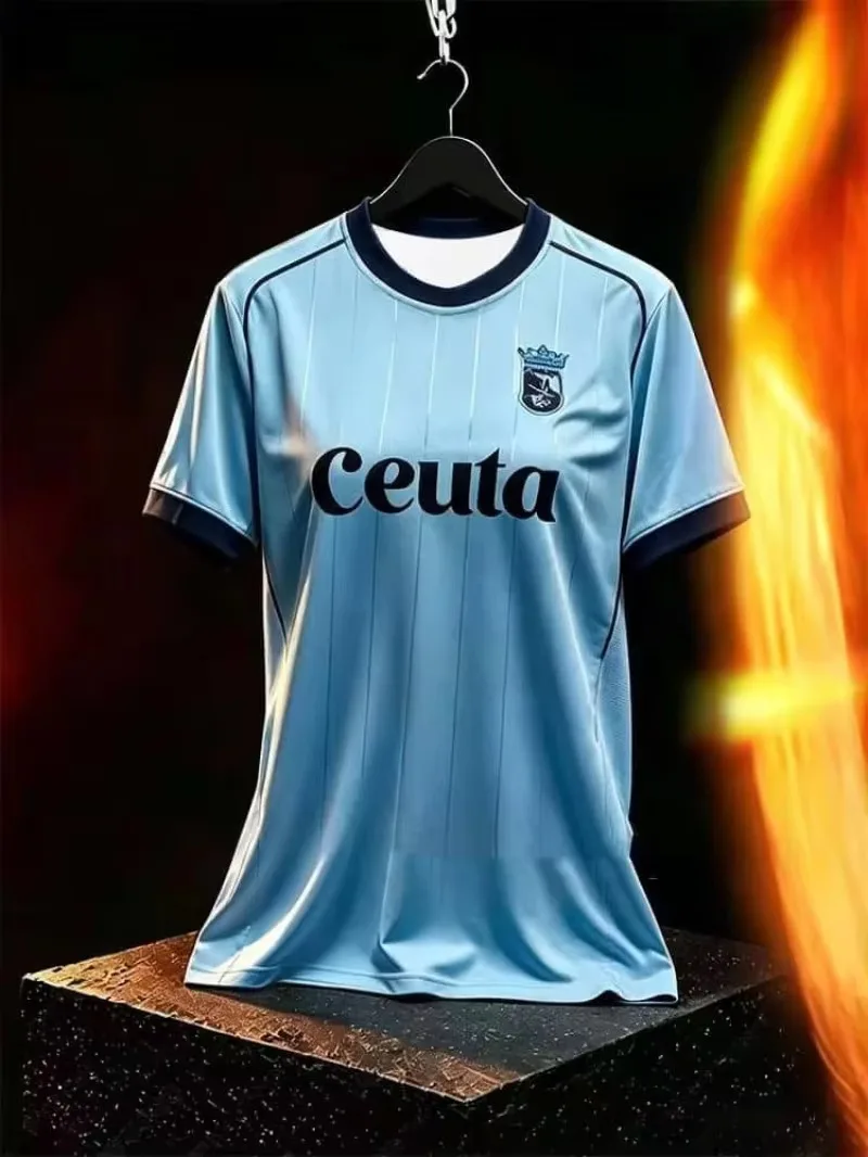 2026Summer Men Soccer Shirts Cycling Sports Shirt 2026-27 Ceuta Spain Football Jersey Local Visitor Equipment Quick Drying Shirt - view 3