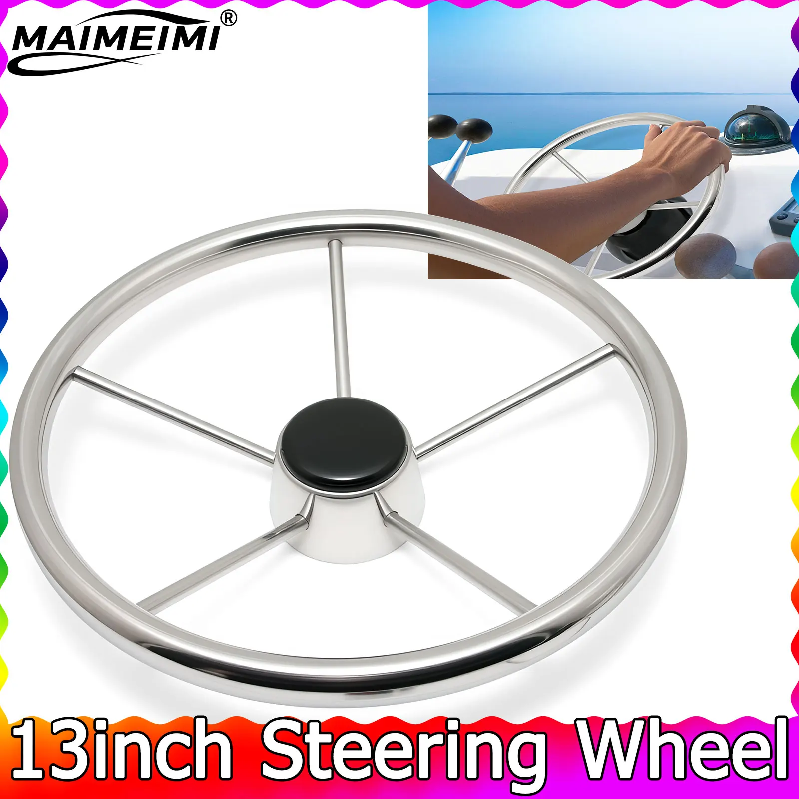 13-inch-boat-stainless-steel-steering-wheel-mirror-polished-steering-wheel-for-marine-yacht-boat-accessories-5-spoke