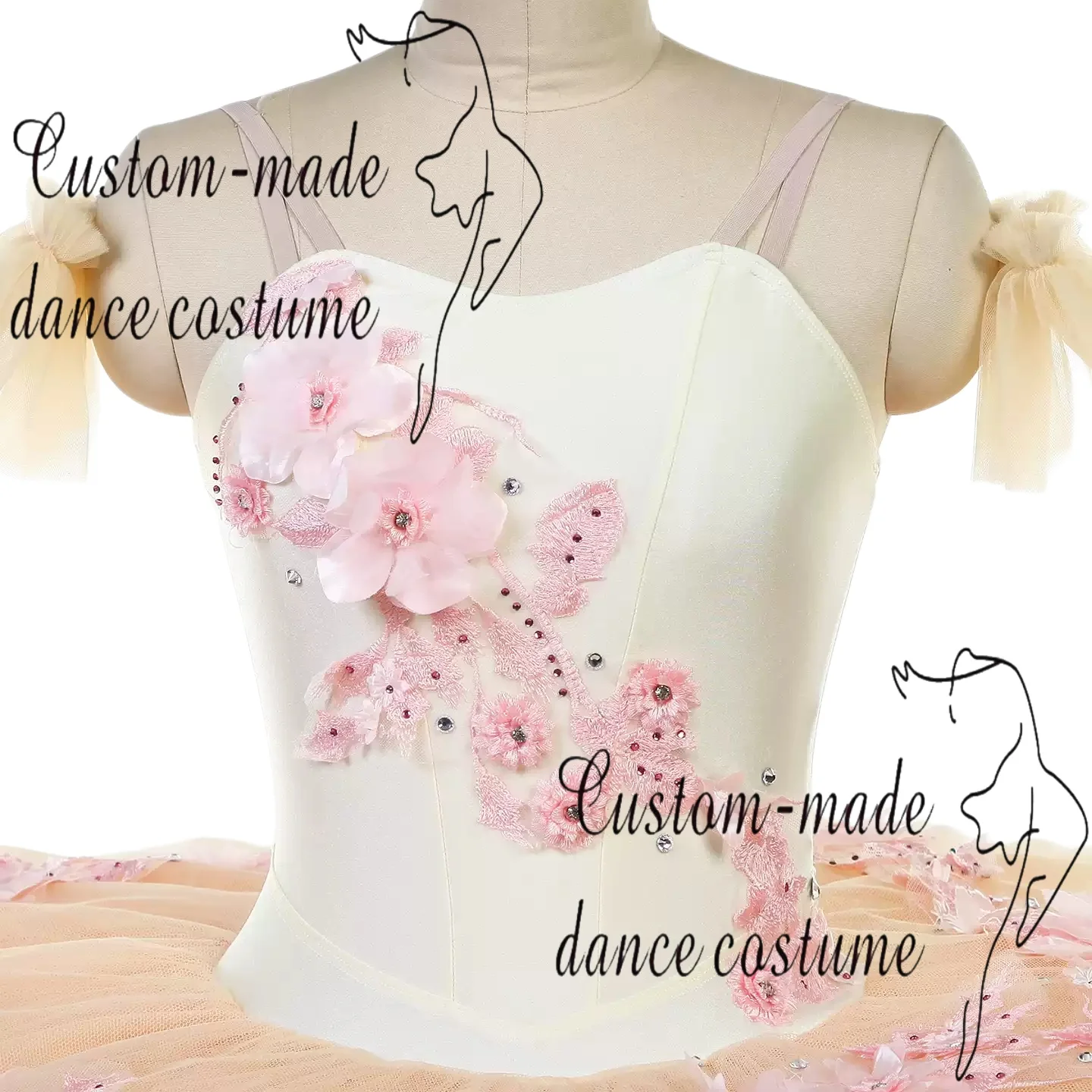 Nutcracker Female Variations Ballet Skirt Graduation Evening Report Performance Group Dance TUTU Puff Skirt