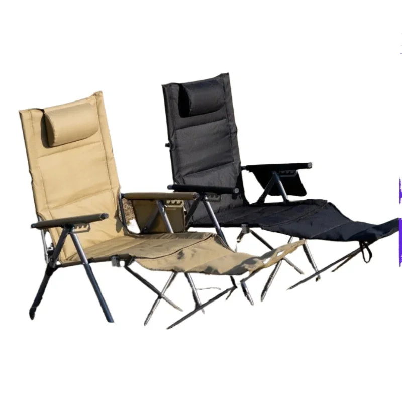 

Outdoor adjustable chair, camping wild fur seal chair, folding with stomping, sitting and lying down for lunch break