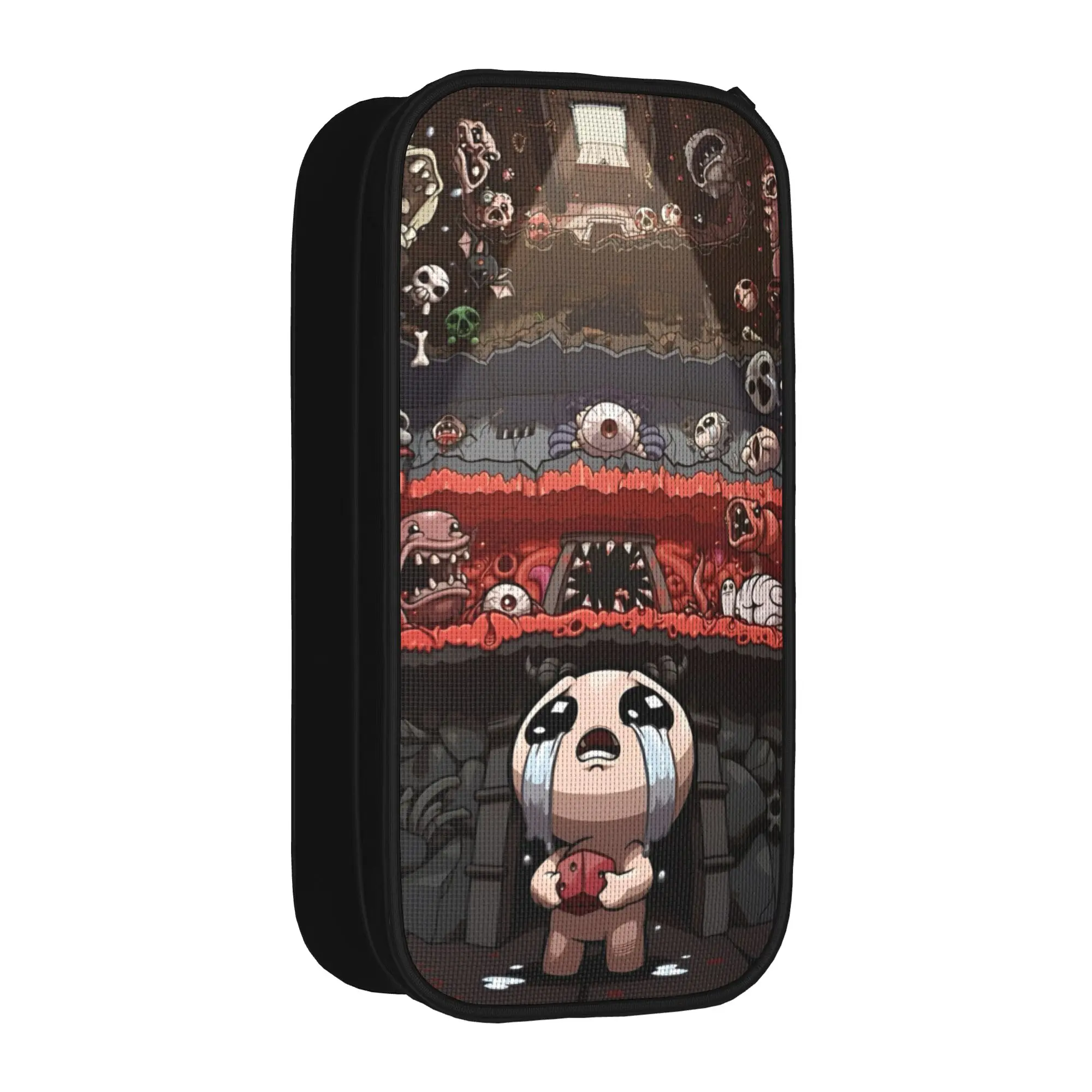 The Binding of Isaac Cartoon Pencil Cases Fashion Video Game Pen Holder Bag Student Big Capacity Zipper Pencilcases Stationery