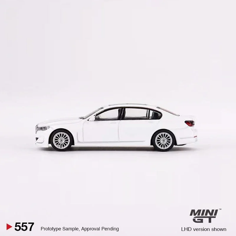 รถขนาดเล็ก GT 1:64รุ่น Alpina B7 xDrive อัลไพน์อัลลอยหล่อตาย #557 LHD สีขาว