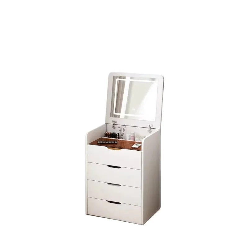 

Modern mirror dresser with drawers Elegant dresser girl bedroom, convenient, practical and durable