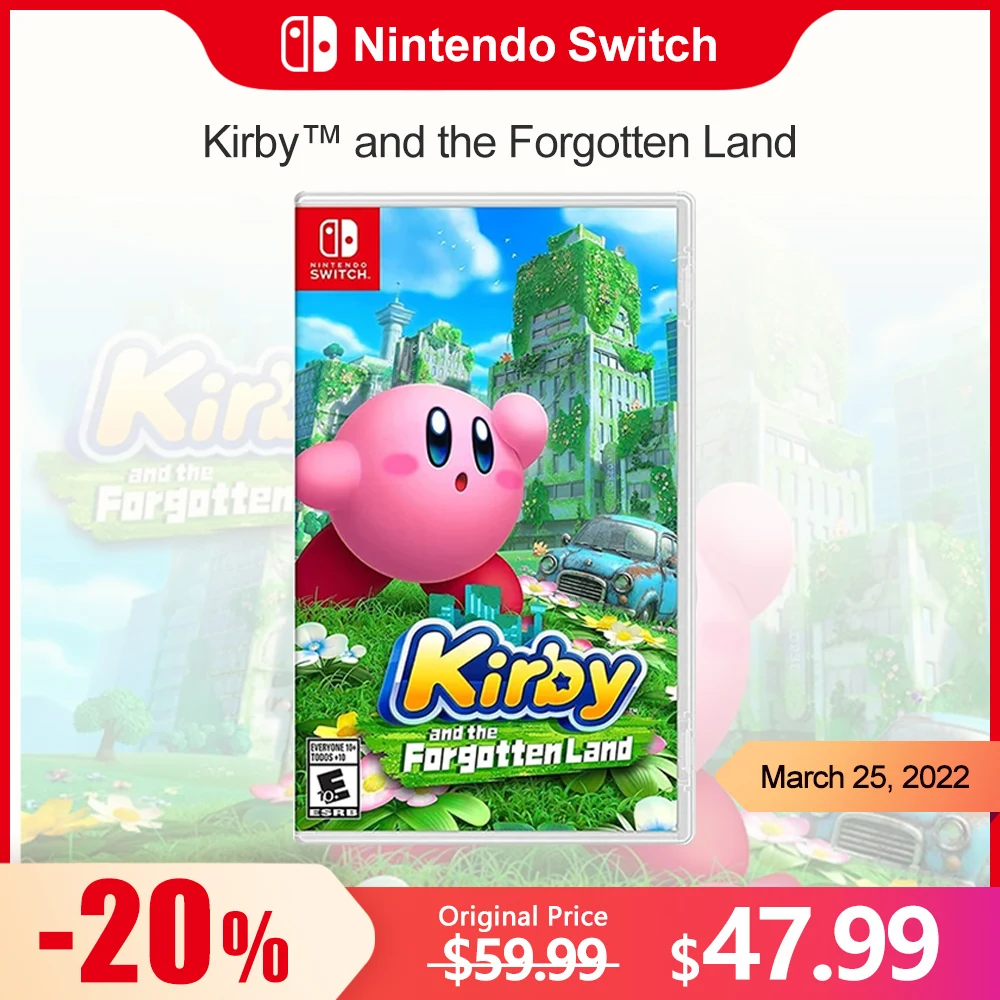 Kirby and the Forgotten Land Nintendo Switch Game Deals 100% Official Original Physical Game Card Action Genre for Switch OLED