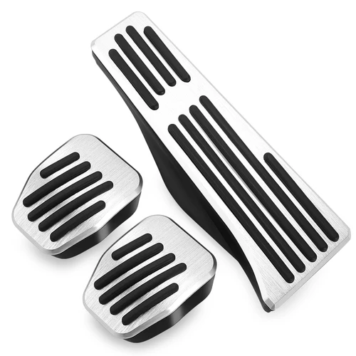 Imagen 2 del producto Almohadillas de Pedal de reposapiés de freno de combustible de Gas acelerador antideslizante sin perforación para BMW 1,3 Series X1 E39 E46 E87 E90 E91 E92, estilo de coche