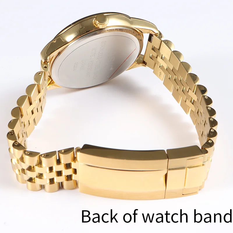 20mm21mm الفضة اليوبيل جوفاء نهاية مع المحار نشر المشبك الفولاذ المقاوم للصدأ حزام (استيك) ساعة ل Seiko SKX007 SKX009 SRPD63K1