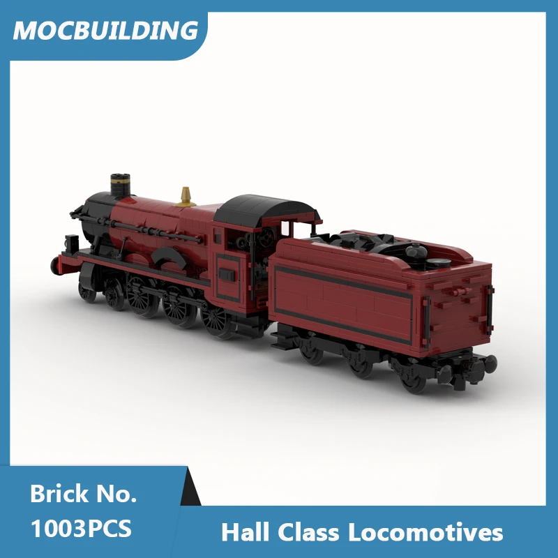 Bloques de construcción MOC GWR Hall Class "Olton-Hall", locomotora de vapor, modelo DIY, ladrillos ensamblados, juguetes creativos para coleccionar, regalos, 1003 Uds.