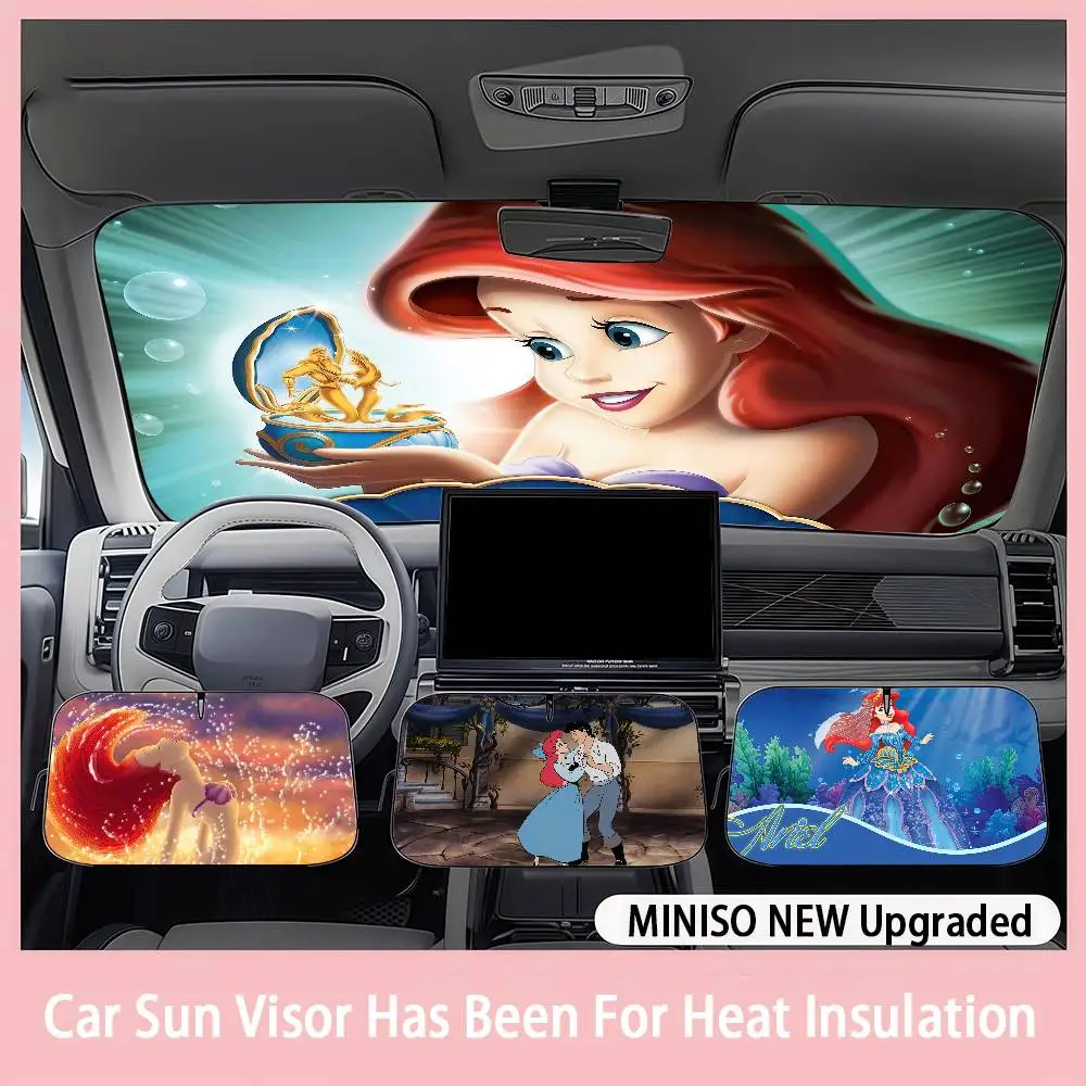 

Disney Little Mermaid Ariel Car SunShade Windshield sunshade blocks ultraviolet rays, car insulation sunshade protector
