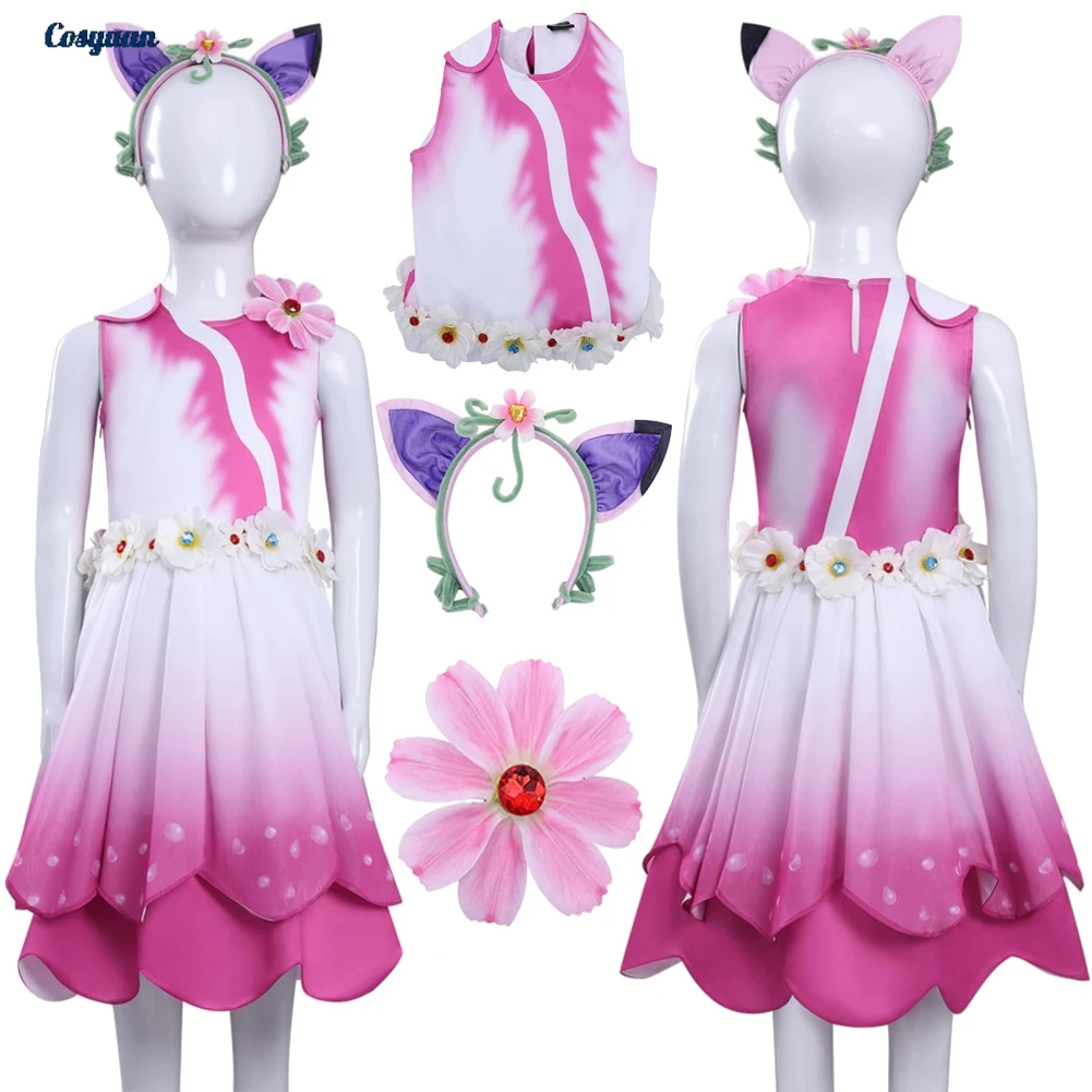 

2025 кукольный домик из фильма Габби, косплей, платье феи Габби, одежда для маскировки для девочек, костюм для ролевых игр, карнавальные наряды на Хэллоуин, костюмы