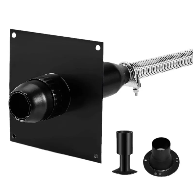 Generator Exhaust Expansion Muffler Kit With Thermal Insulation Wall Mounting Plate For Safe Discharge Of Waste Gas