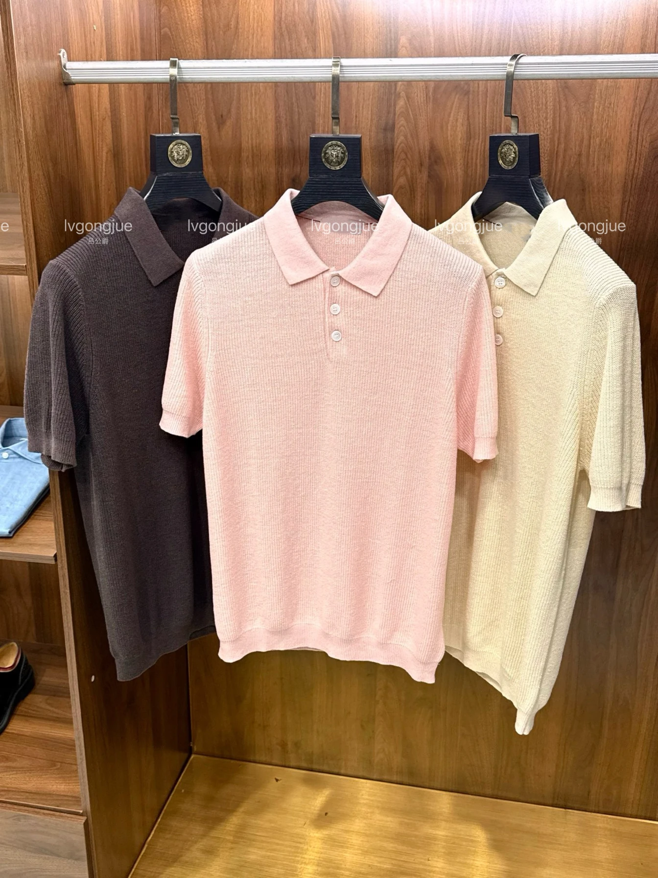 

Рубашка-поло с лацканами BC 77% льна