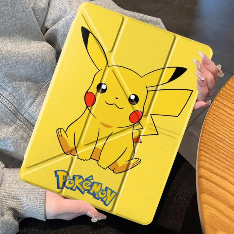 Etui na tablet z motywem Pikachu z kreskówki Pokemon, pokrowiec na iPad Air 4 5 M3 M2 1 2 M4 11 cali Pro 2025 Mini 6 7 Pro 11. generacji 10. generacji 9. generacji 8. generacji — zdjęcie produktu 6