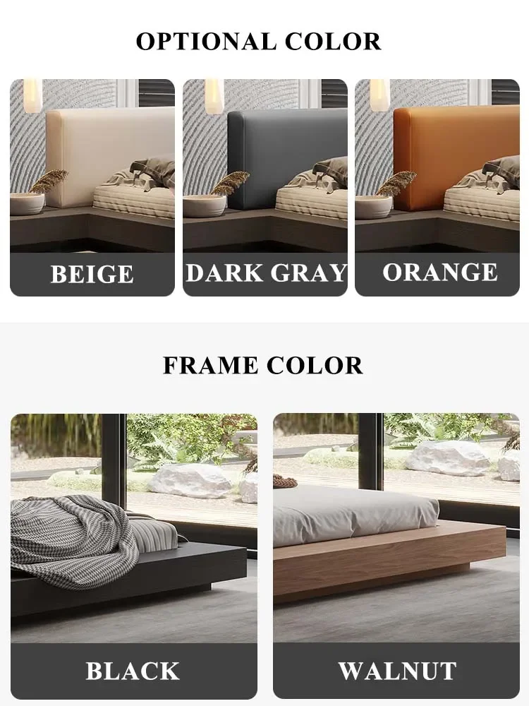 Nordic Platform Double Bed Comforter Classic Storage   Bed Set Modern Minimalist Tatami Luxury Bed For Bedroom