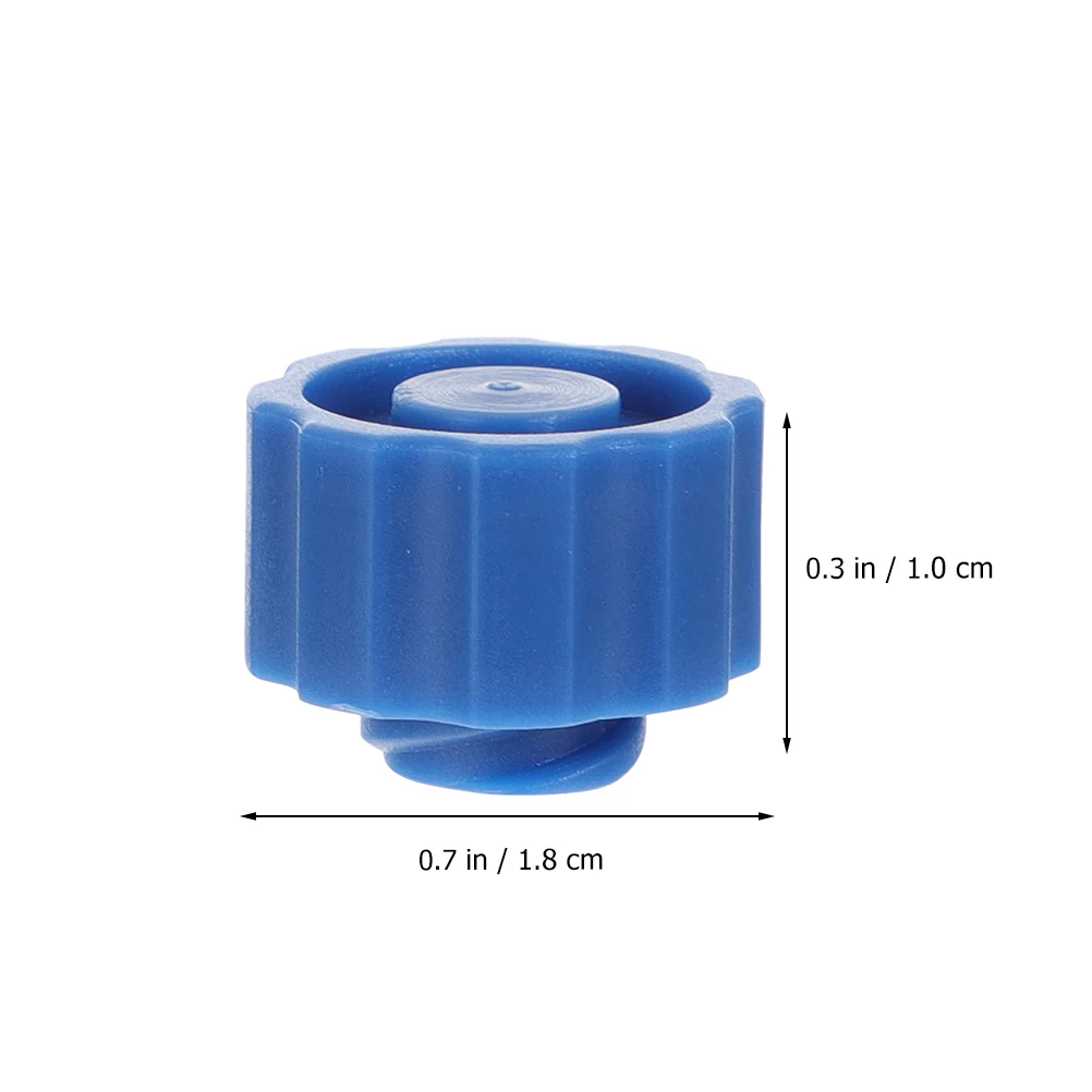 Dispensing Needle End Caps Luer Lock Plug Hat Oral Tip Syringe Accessories Blue