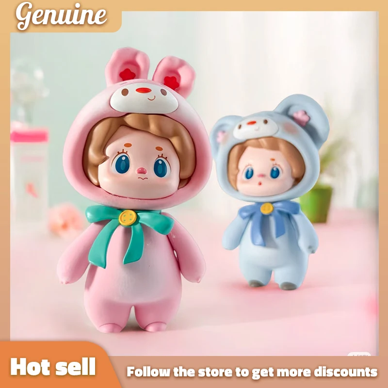 

Lili The Piggy Let's Go Series Плюшевая слепая коробка-Кавайная мультяшная загадочная коробка Фигурка Модель Настольный декор Орнамент Подарок для девочек