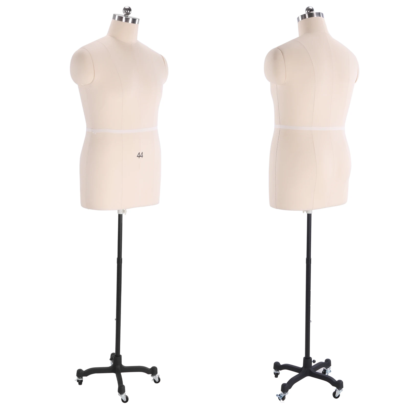 

Манекен для шитья с регулируемой по высоте подставкой, с возможностью крепления булавок, легко собираемый, на колесиках, для портновских работ