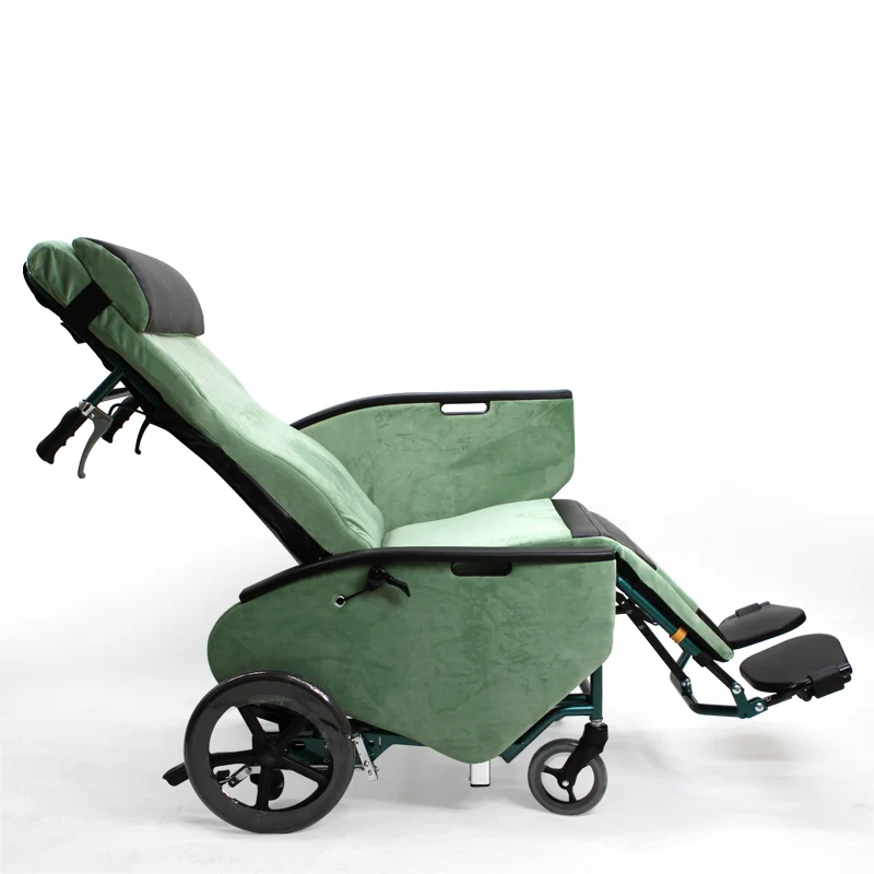 Wheelchair High backrest Half lying full lying wheelchair The elderly home paralysis care wheelchair