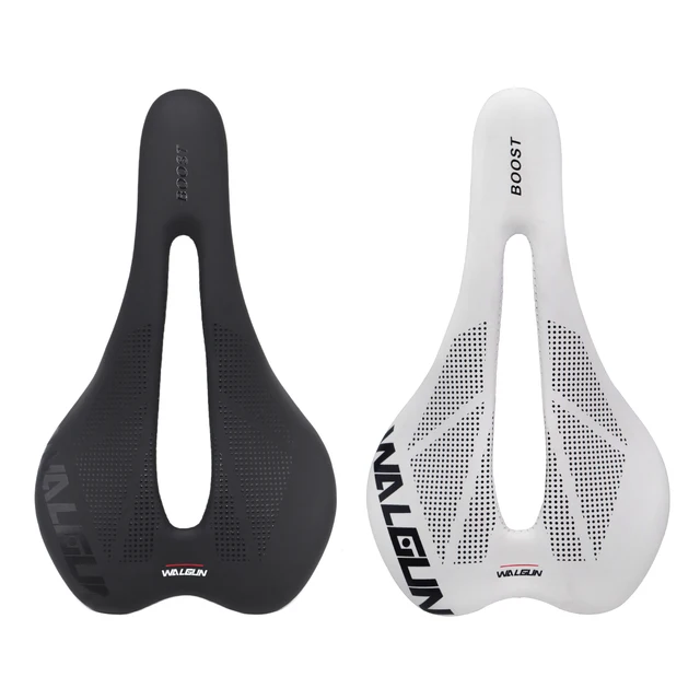 Siodełko rowerowe Walgun doładowania Selle super przepływ mężczyźni kobiety road mtb siodełko do roweru górskiego 250mm 148mm części do siedzenia kolarskiego czarno-białe
