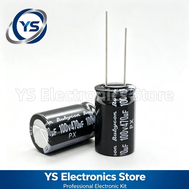 Rubycon PX Series 100V470UF 16x25mm 100PX470MEFC16X25 470UF100V 100V 470UF Electrolytic Capacitor Brand New Original 20%