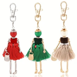 Keychain For Women Handbag Tassels Key Chain Accessories Christmas Cute Bag Car Pendant Gifts  Wholesale