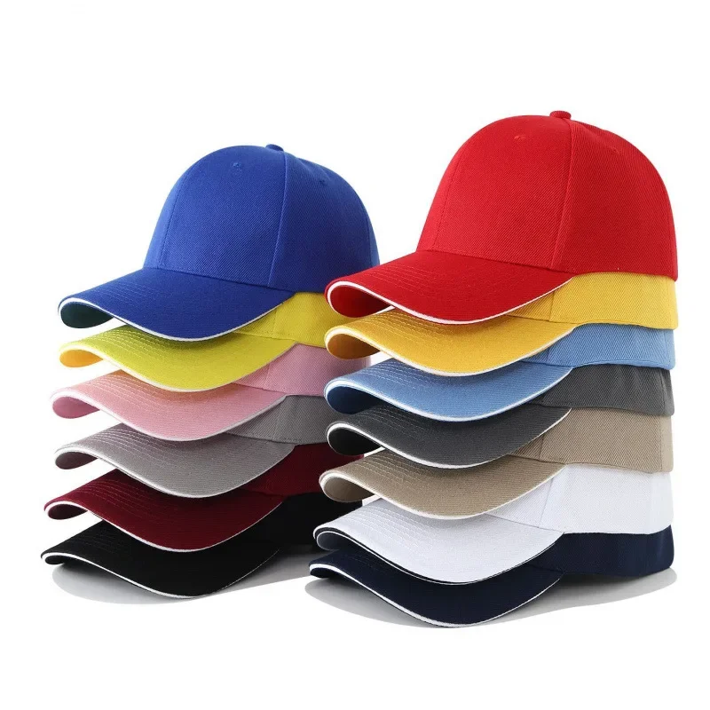 1 2026 new six-piece Mao Qing sandwich sandwich baseball cap simple solid color cap work hat men's and women's models