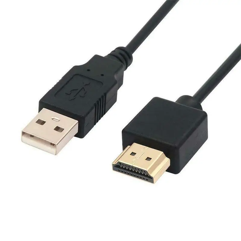 Laptop USB Power Cable ToHDMI-compatialble Male To Male Charger Charging Cable Splitter Adapter For Smart Device