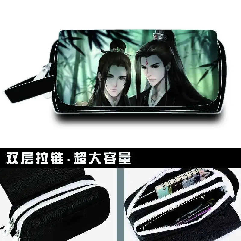 Scum Villain Self Saving System Student Pencil Case Shen Qingqiu Luo Binhe Cosplay Anime Pencil Bags Storage Bags Stationery