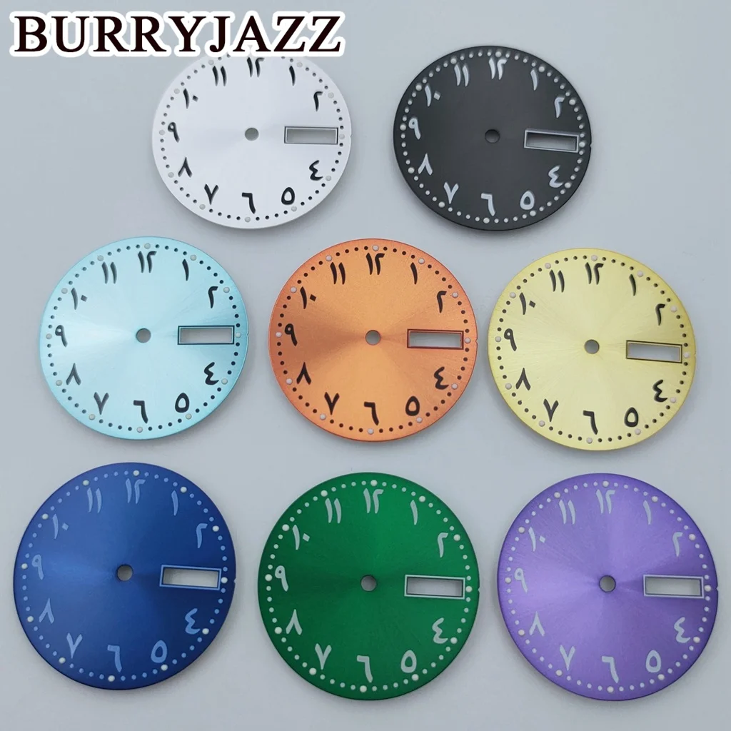 burryjazz-relogio-luminoso-dial-nenhum-logotipo-03-00-relogio-38-o'clock-caso-crown-prata-preto-azul-verde-laranja-nh36-285-milimetros