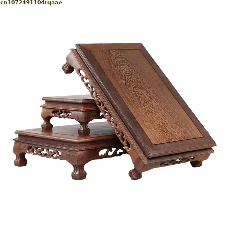 Drewniany miniaturowy stół Rzemiosło Bonsai Półki na rośliny Figurki Stojak na wazon Doniczka Stół do sortowania Stojąca podstawa na kwiaty