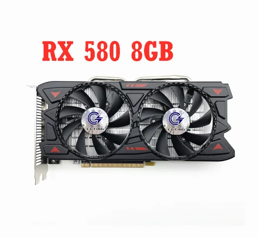 Grafische Kaart Amd Rx 580 8Gb Gaming Gddr5 256bit Pci Express 3.0 × 16 Radeon Gpu Computer Gaming Placa De Videokaart Gebruikt