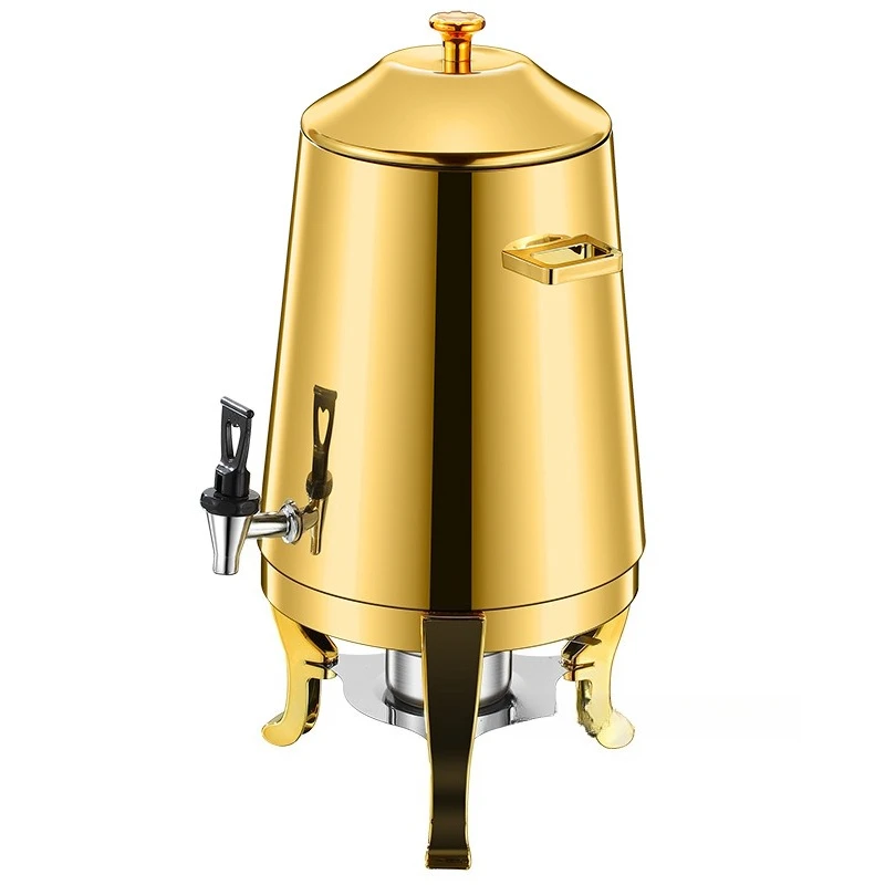 

Buffet Commercial Retail 13L Water Heater Teapot Milk Dispenser Gold Copper Stainless Steel Coffee Pot