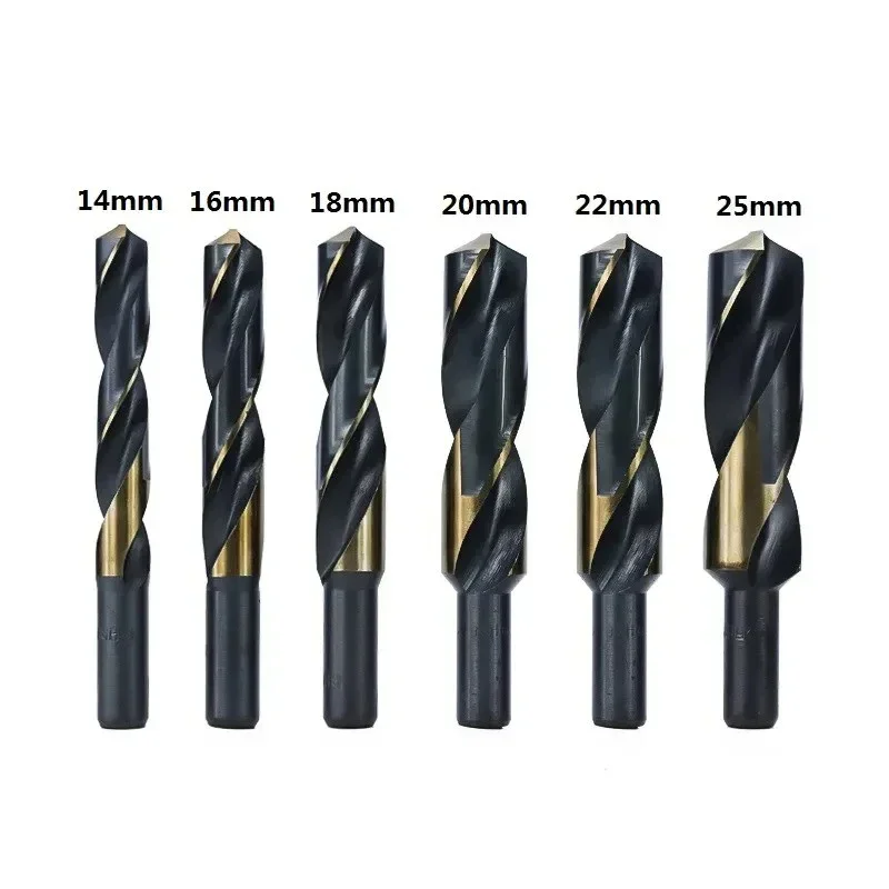 Chowmaster HSS Twist Drill Bit Reduced 14mm Shank High Speed Steel Hole Saw Cutter for Wood Plastic Drilling Tool