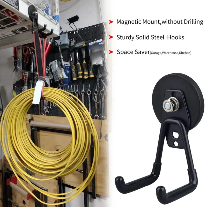 Heavy Duty Magnetic Utility Hook Set for Tool Rack Office Accessories-A79M view 2