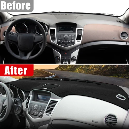 Imagen 2 del producto Para Chevrolet Cruze 2009 2010 2011 2012 2013 2014 2015 cubierta de salpicadero de coche alfombras Anti-UV alfombrilla antideslizante accesorios protectores